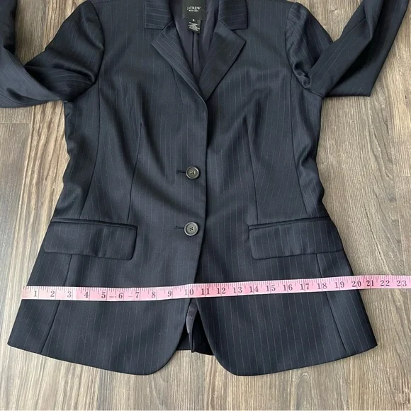 J.Crew Super 120s Wool Pinstripe 2-Button Blazer - Picture 11 of 16